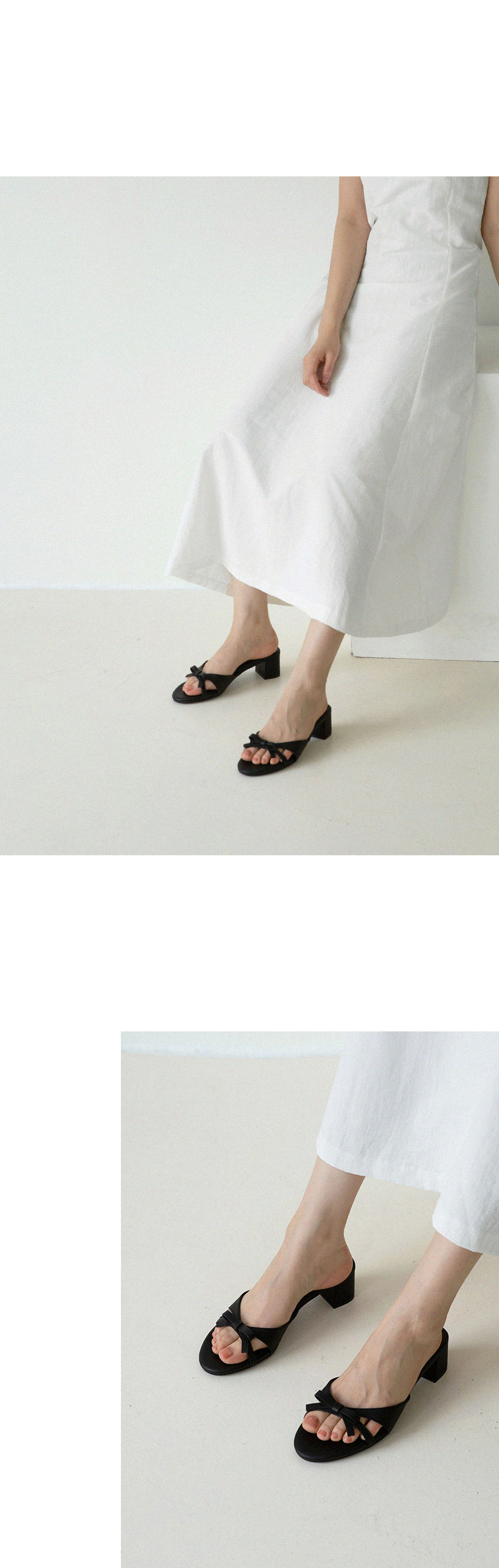 앙투안리본라운드토뮬슬리퍼힐(4cm) 상세 이미지 8