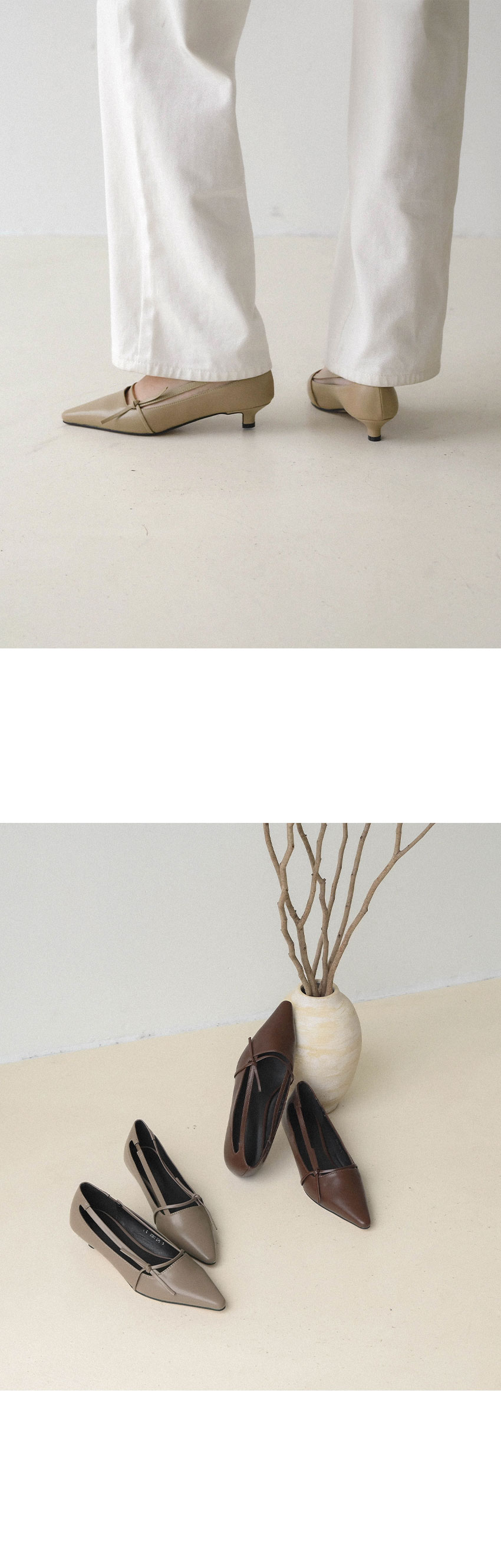 엘로라사이드리본스틸레토미들힐(3cm) 상세 이미지 5