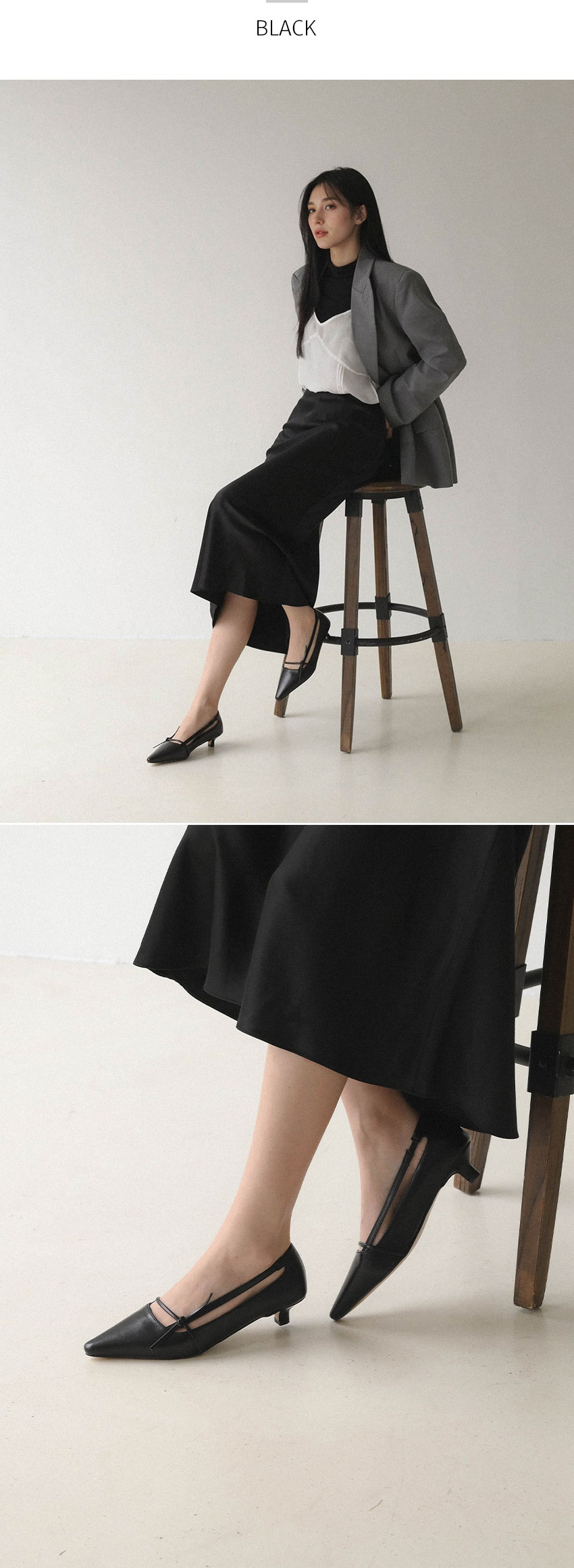 엘로라사이드리본스틸레토미들힐(3cm) 상세 이미지 6