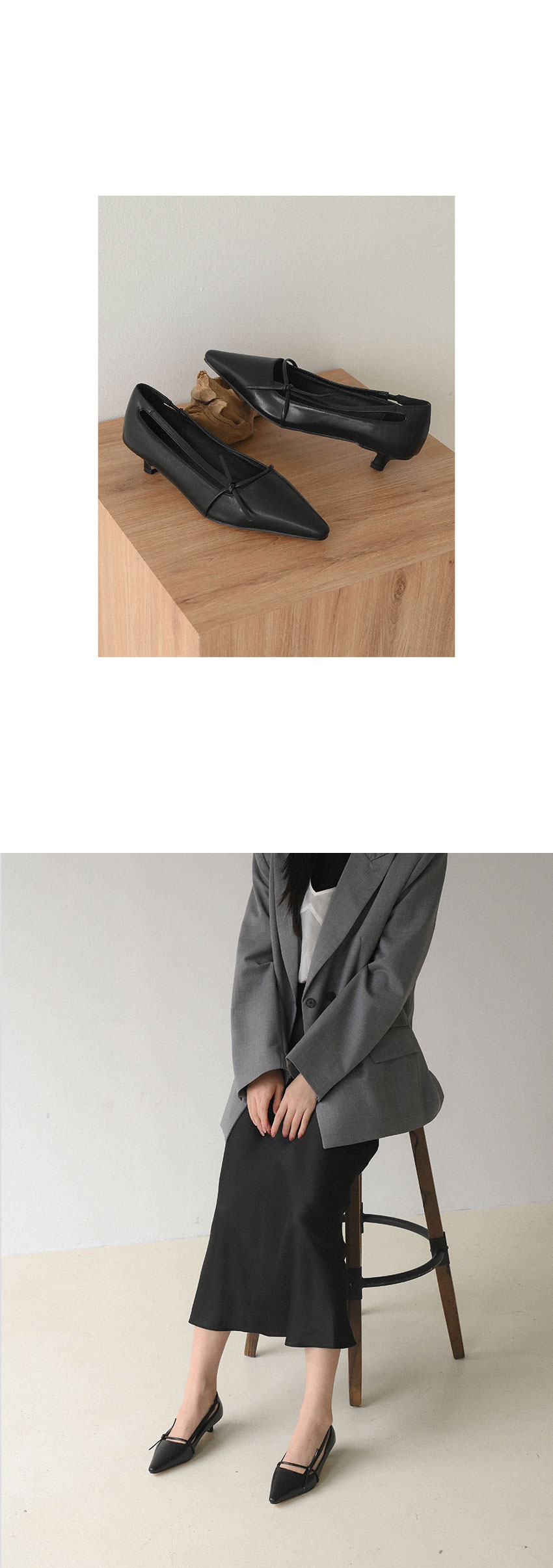 엘로라사이드리본스틸레토미들힐(3cm) 상세 이미지 8