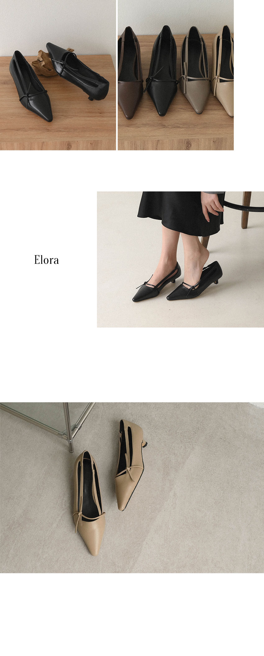 엘로라사이드리본스틸레토미들힐(3cm) 상세 이미지 2